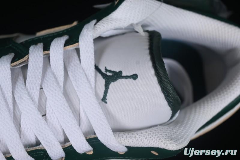 Nike Air Jordan 1 Low AJ1 White Green Low Top Casual Sneakers - FQ7687-300