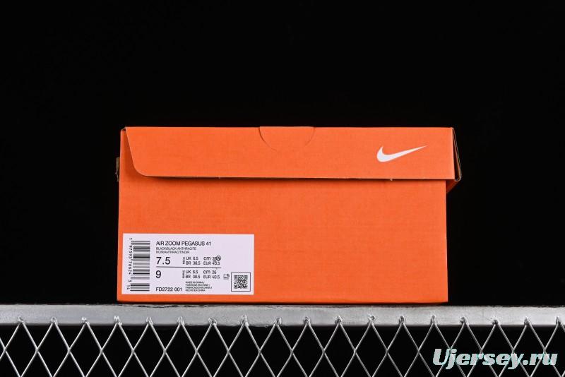 Nike Air Zoom Pegasus 41 Running Shoes with Breathable Mesh and Cushioned Support - FD2722-001