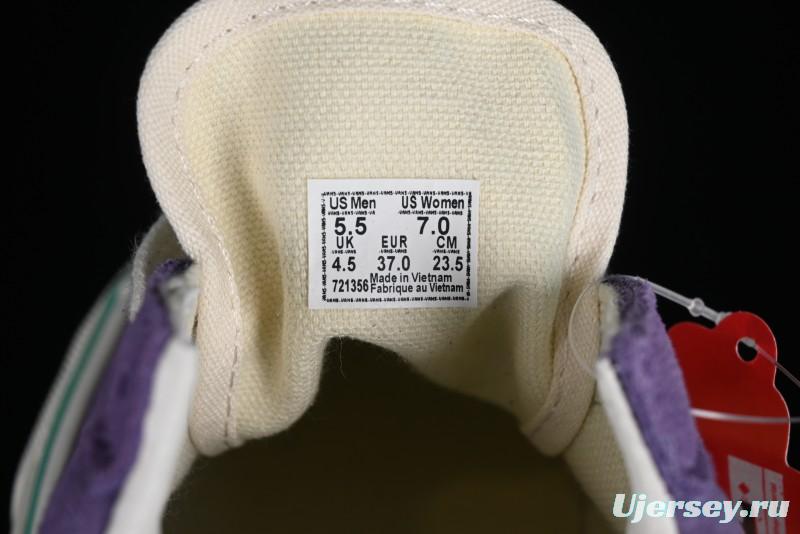 Vans Style 36 Low-Top Skate Shoes with Purple Embroidery - VN000CRPGRN