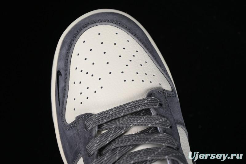 Nike SB Dunk Low Lightning Collaboration - Off White Navy Blue Small Blue Swoosh Anniversary High-End Custom Low-Top Casual Sneakers - XD1688-032