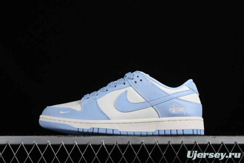 Nike SB Dunk Low Supreme Collaboration - University Blue Anniversary High-End Custom Low-Top Casual Skate Shoes - BB9898-004