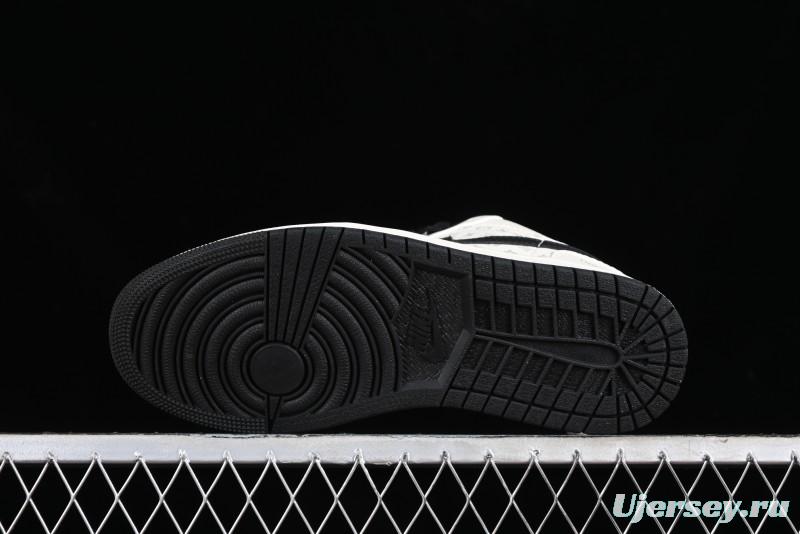 Nike Air Jordan 1 Low LV Collaboration - Printed Knight High-End Custom Low-Top Culture Basketball Shoes SJ9950-005