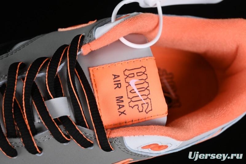 Nike Air Max 1 Retro Running Shoes with Half-Sole Air Cushion - HF3713-001