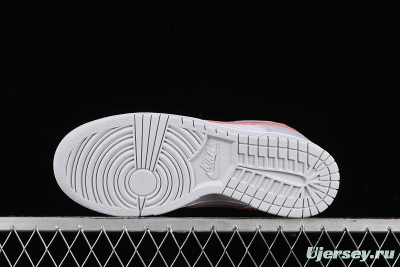 Nike SB Dunk Low White Grey Pink Skateboarding Shoes - HF0730-160
