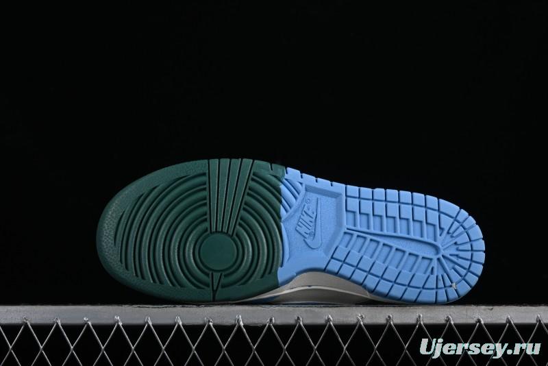 Nike SB Dunk Low Paris Olympics Limited Edition - Blue Green Color Blocking Low-Top Casual Skate Shoes - JH8310-952