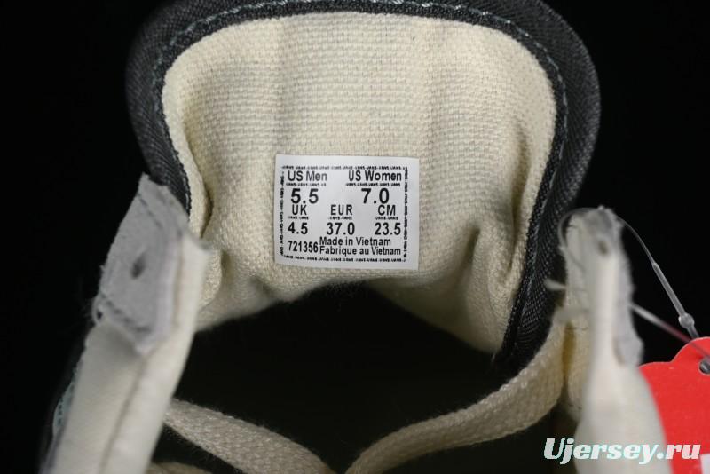 Vans Old Skool Reissue 136 Retro Casual Vulcanized Sneakers in Gray Blue White - VN000CRPGRN