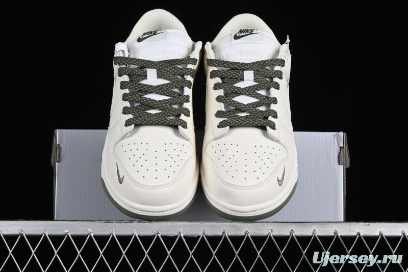 Nike SB Dunk Low Collaboration Triple Swoosh Military Green Colorway Low-Top Casual Skateboarding Shoes - NK5639-323