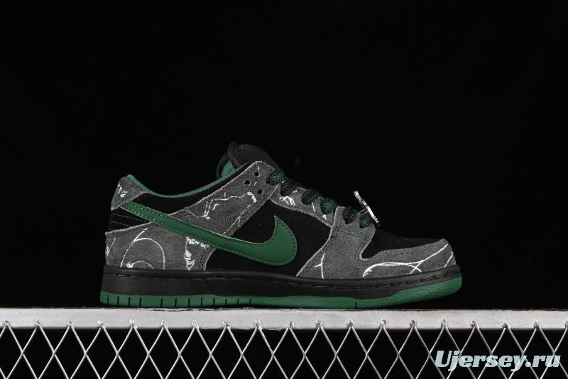 Nike There Skateboards x Nike SB Dunk Low Graffiti Art Style Collaboration SB Low Top Casual Skate Shoes - HF7743-001