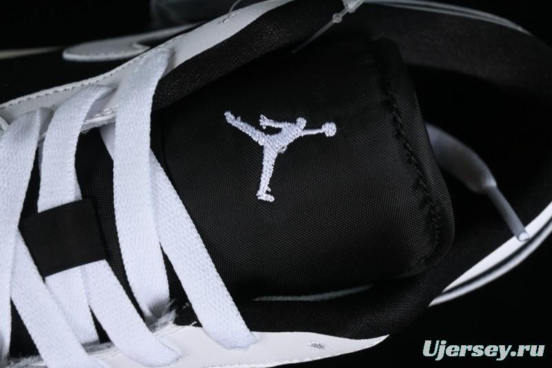 Nike Air Jordan 1 Low "Quai 54" Casual Sneakers in White Black Blue - HQ0764-001