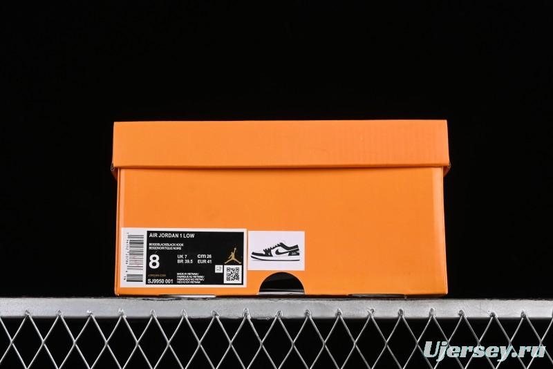 Nike Air Jordan 1 Low LV Collaboration - Black White Panda Custom Culture Casual Sneakers SJ9950-001