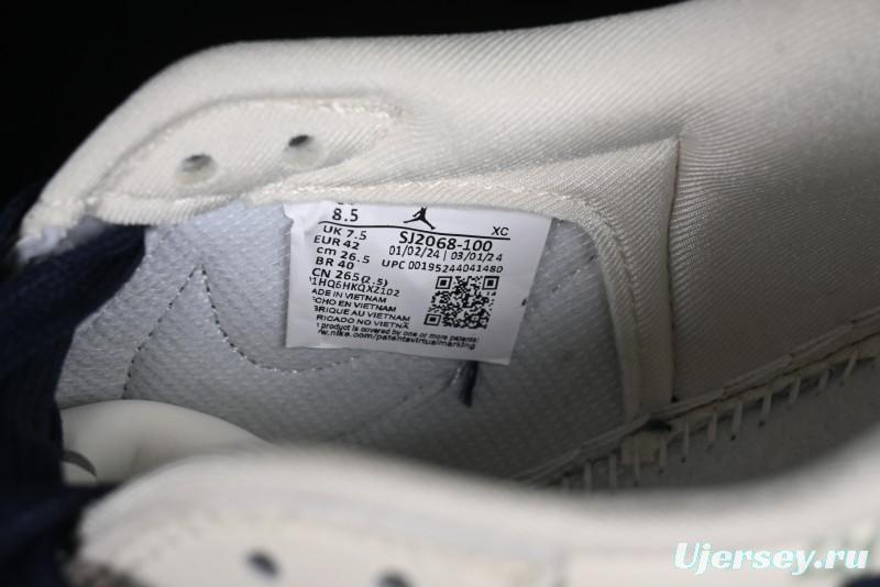 Nike Travis Scott x Fragment Design x Air Jordan 1 Low OG SP AJ1 LV Collaboration Light Blue Violent Bear Low-top Casual Sneakers - SJ2068-100