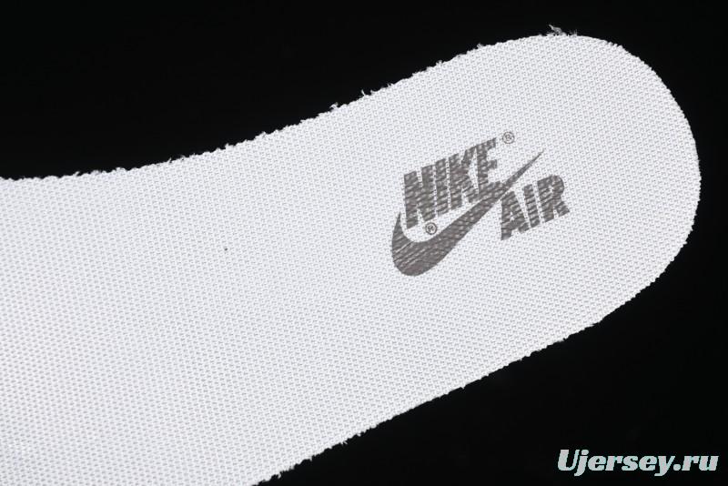 Nike Travis Scott x Fragment Design x Air Jordan 1 Low OG SP AJ1 LV Collaboration Light Grey Denim Low-Top Casual Sneakers - SJ2068-105