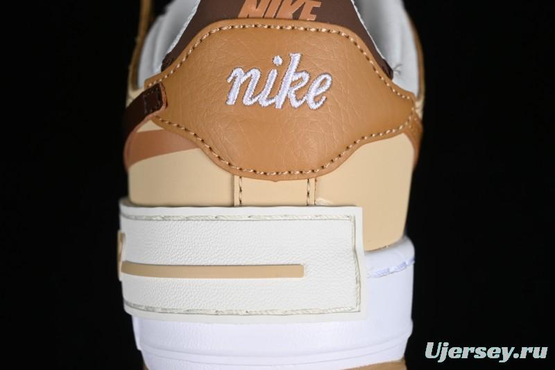 Nike Air Force 1 Shadow Low-Top Sneakers with Lightweight EVA Midsole and Anti-Slip RB Rubber Outsole - DZ1847-106