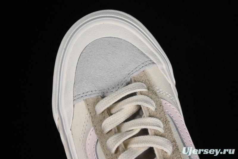 Vans Old Skool Reissue 136 Earth Macaron Patchwork Retro Casual Vulcanized Sneakers - VN000CRPGRN