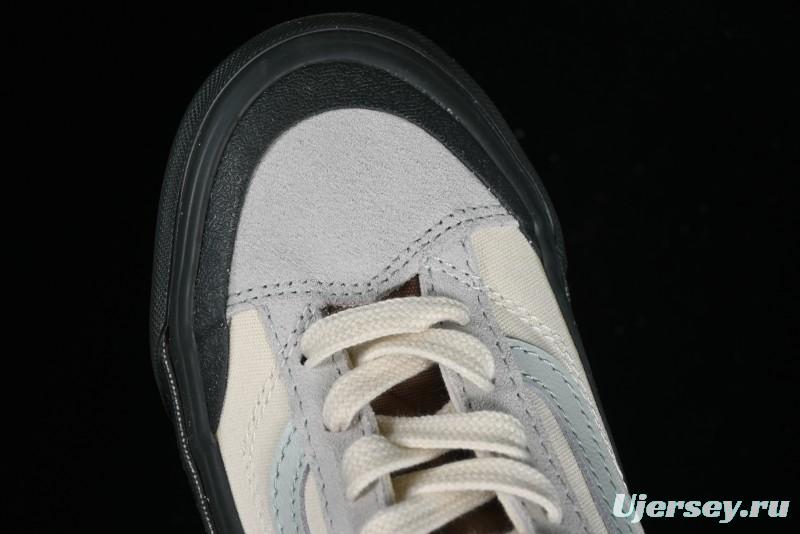 Vans Old Skool Reissue 136 Retro Casual Vulcanized Sneakers in Gray Blue White - VN000CRPGRN