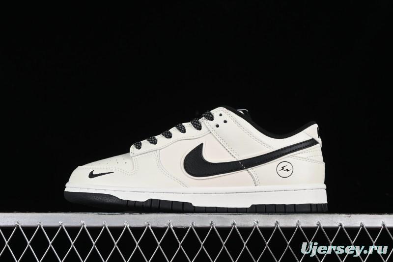 Nike SB Dunk Low Lightning Collaboration Off-White Black Starry Sky Anniversary High-End Custom Low-Top Casual Skate Shoes - XD1688-015