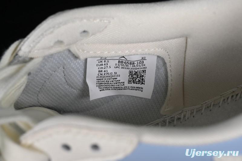 Nike Travis Scott x Fragment Design x Jordan Air Jordan 1 Low OG SP AJ1 LV Blue Double Hook Casual Sneakers - BB6588-103