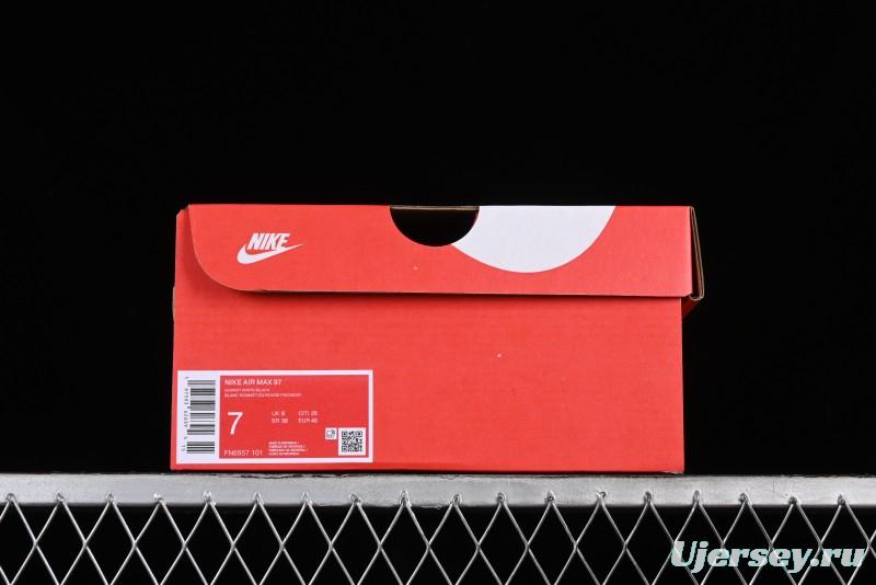 Nike Air Max 97 Retro Running Shoes with Full-Sole Air Cushion - FN6957-101