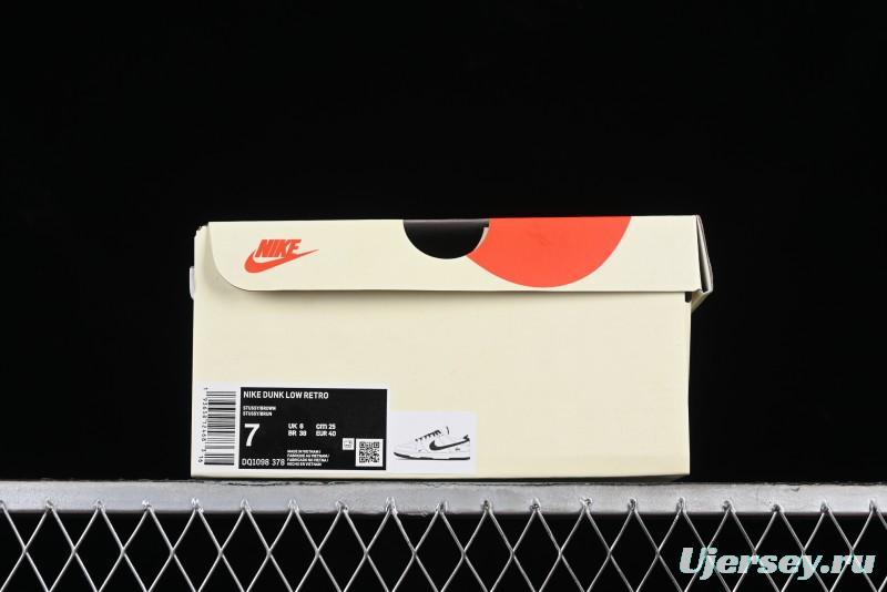 Stussy x Nike SB Dunk Low Anniversary Customized Casual Sneakers in Off-White Black Swoosh - DQ1098-378