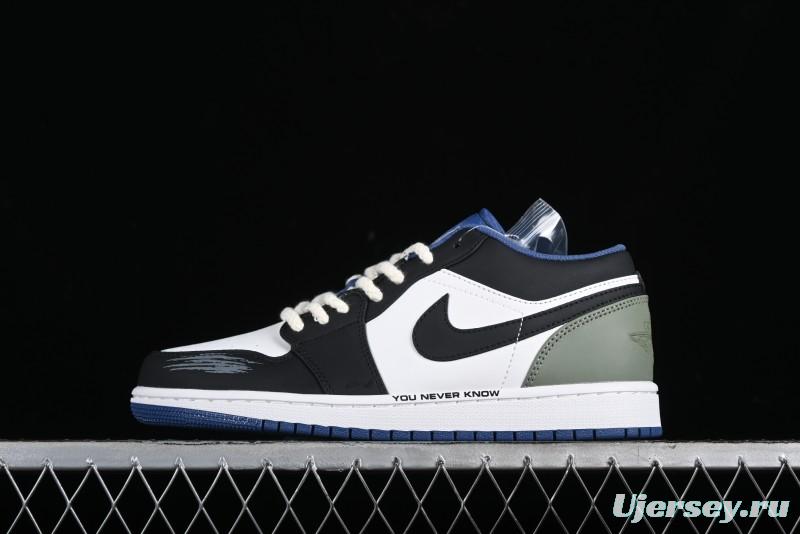 Nike Air Jordan 1 Low AJ1 Casual Lifestyle Sneakers - 553558-414