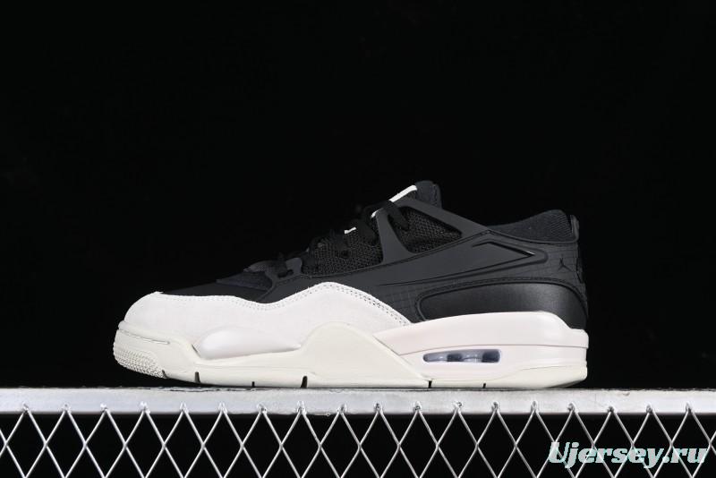 Nike Air Jordan 4 Remastered Sneakers in Black, Light Bone, and Dark Gray - FQ7939-001