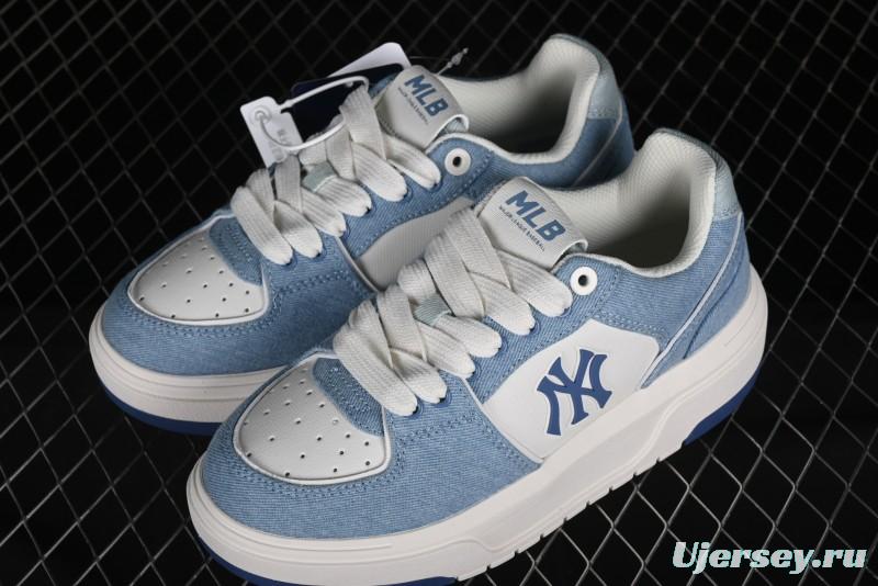 New York Yankees MLB Chunky Liner Denim Basic Platform Sandals - 3ASXCVT4N50BLS