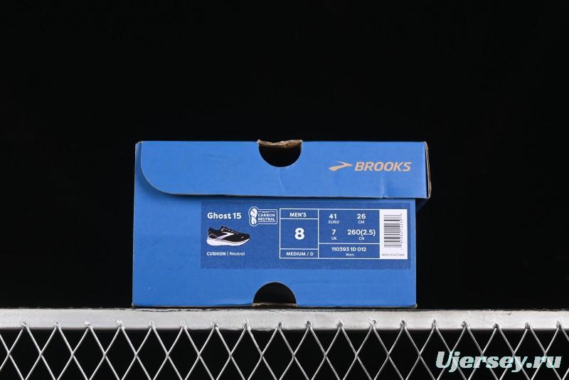 Brooks Ghost 15 Running Shoes with DNA LOFT V2 Cushioning and Breathable Air Mesh - 1103931D012