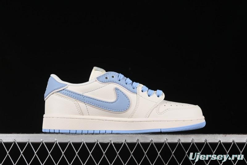Nike Travis Scott x Fragment Design x Air Jordan 1 Low OG SP AJ1 Retro Sneakers - DM6688-609