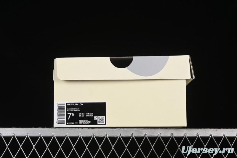 Nike SB Dunk Low Gucci Collaboration - Anniversary High-End Custom Low-Top Casual Sneakers - KK1688-051