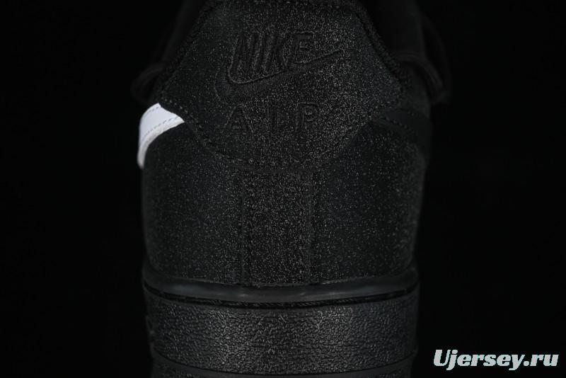 Nike Air Force 1 '07 Low White Black Starry Full Diamond Lace-Up Low-Top Casual Sneakers - ZH0316-032