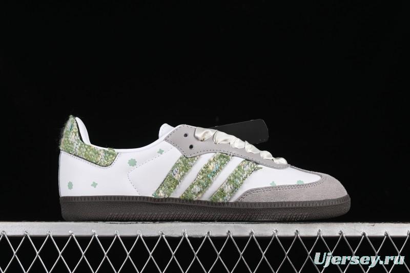 Adidas Originals Samba OG Low-Top Casual Sneakers with Panda Mischief Design - B75806