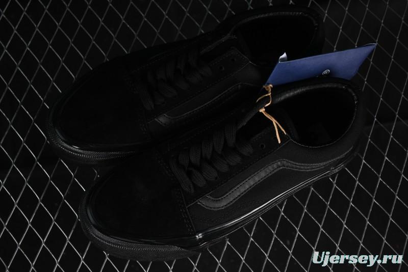 Vans Old Skool Premium Black Suede Retro Skate Shoes - VN000CXTBKA