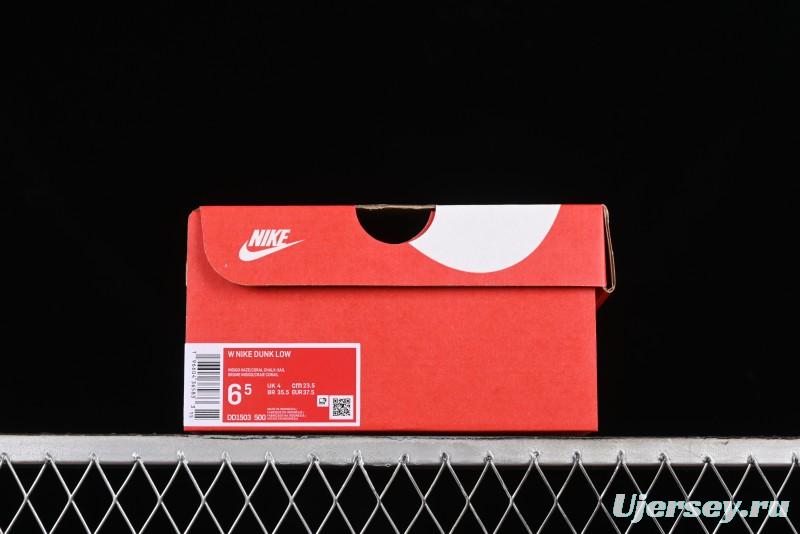 Nike SB Dunk Low White Blue Pink SB Shattered Backboard Casual Skate Shoes - DD1503-500