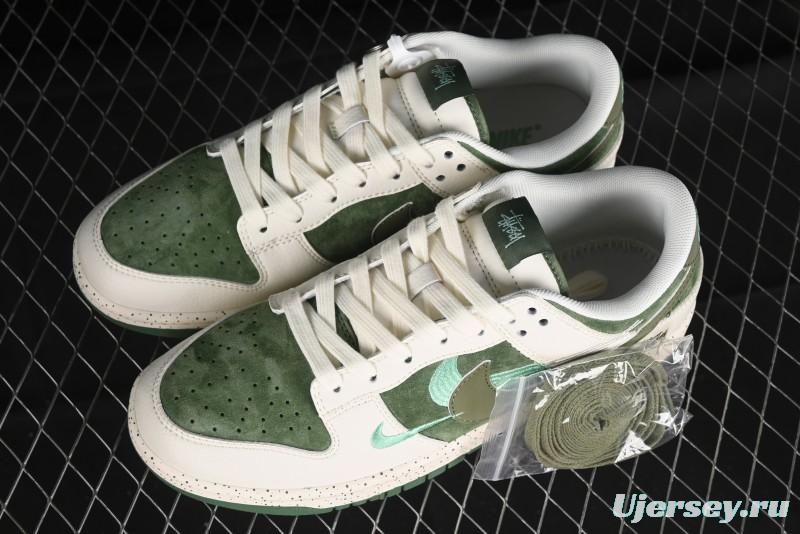 Nike SB Dunk Low Stussy Anniversary Custom Premium Low-Top Casual Sneakers - DQ1098-396