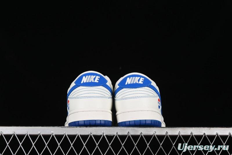 Nike SB Dunk Low Pepsi Anniversary Premium Custom Low-Top Casual Skate Shoes - XB3802-349