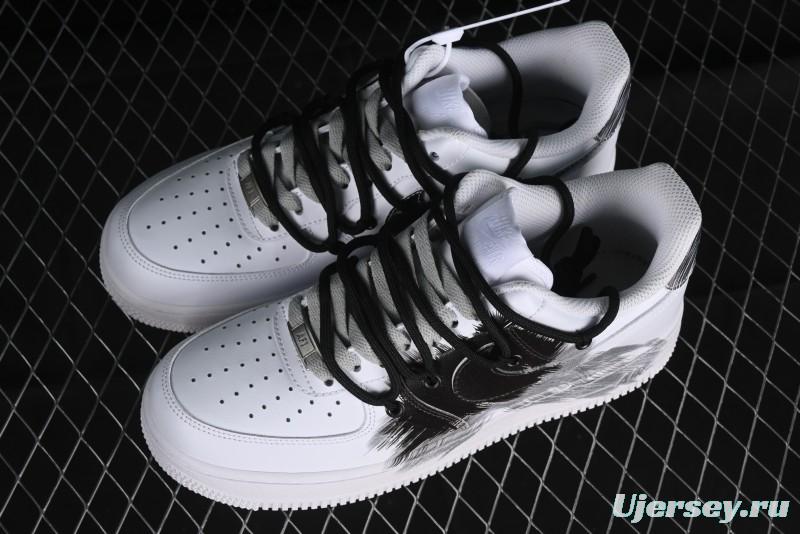 Nike Air Force 1 '07 Low Storm Graffiti Low-Top Casual Sneakers - DD2024-010