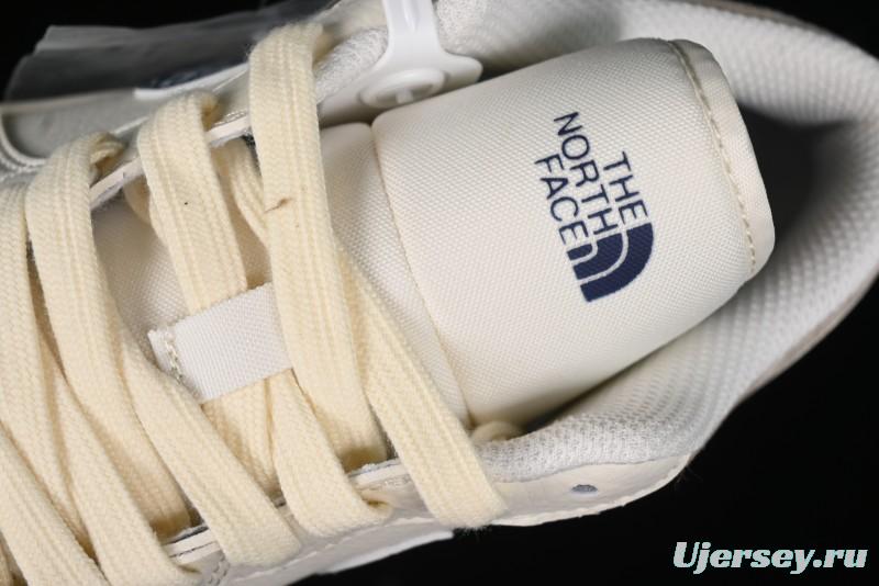 Nike Air Jordan 1 Low AJ1 The North Face Collaboration - White Grey Brown Custom High-End Basketball Shoes - LJ6688-001