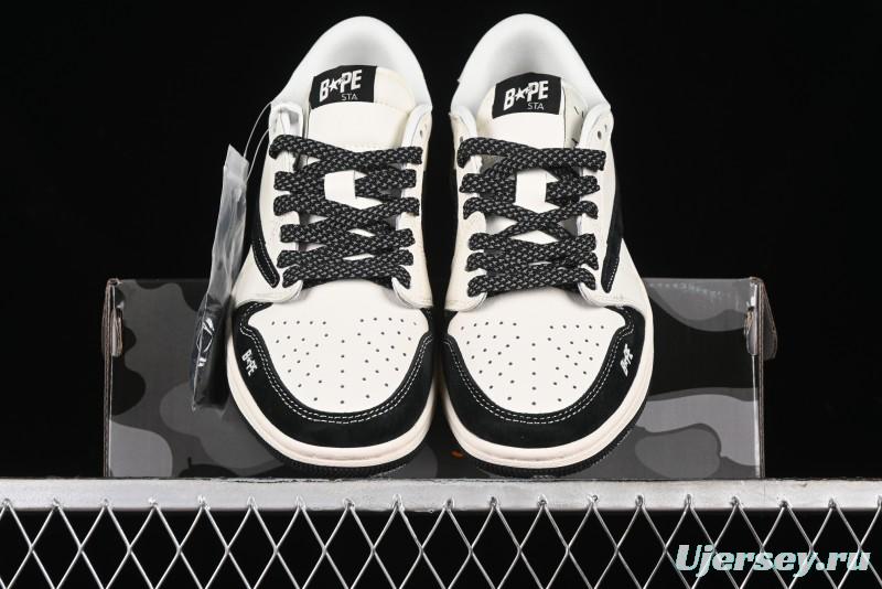 Nike Travis Scott x Fragment Design x Air Jordan 1 Low OG SP Sneakers - XY2688-106