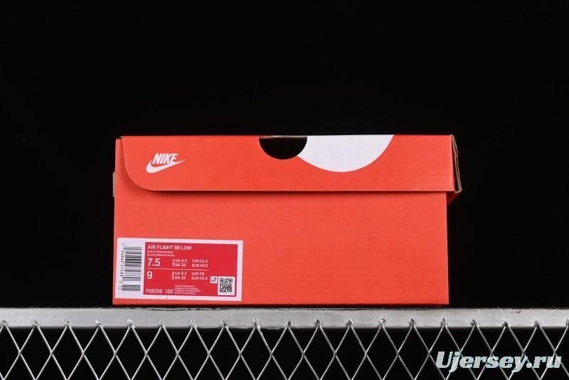 Nike Air Flight 89 Low Basketball Shoes with Air Cushion Technology - FQ8256-100