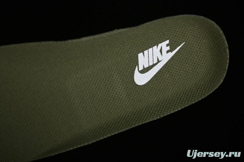 Nike Air Force 1 '07 Low Gucci Collaboration - Beige Green Linen Casual Sneakers - XZ3398-588