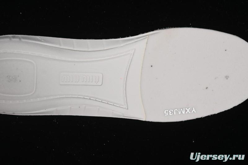 Miu Miu x New Balance 530 Low-Top Retro Running Shoes with Deconstructed Design - 38165