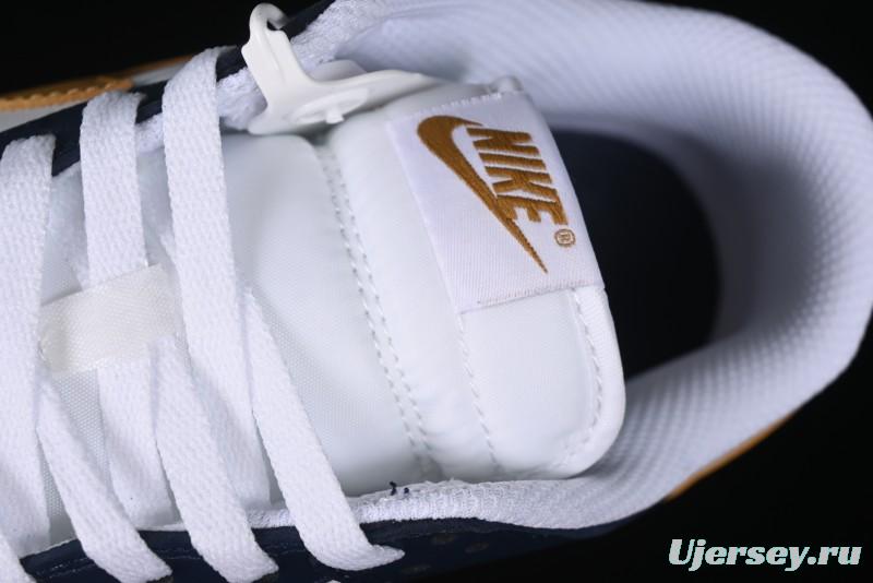 Nike Dunk Low SB Skateboarding Shoes in Black/White/Gold Colorway - FB9109-111