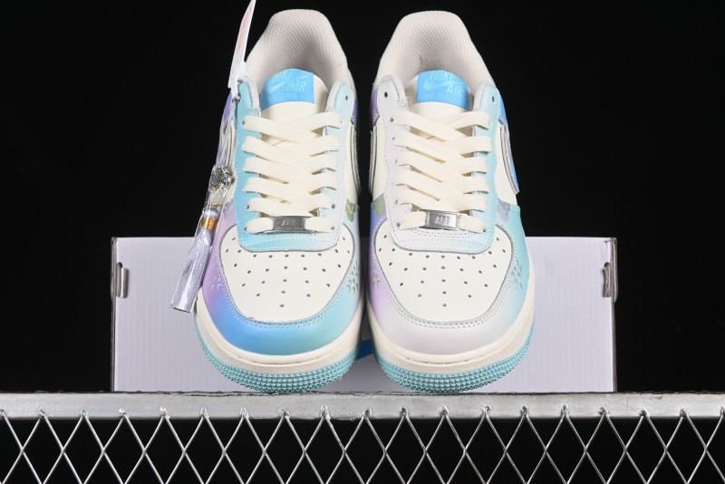 Nike Air Force 1 '07 Low Casual Sneakers "Crystal Dragon Palace" - DB3301-303