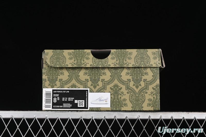 Nike Air Force 1 '07 Low Gucci Collaboration - Beige Grey Linen Casual Sneakers - XZ3398-688