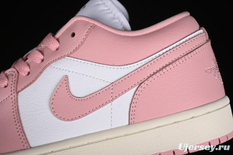 Nike Air Jordan 1 Low AJ1 Pink White Low-Top Casual Sneakers - DC0774-162