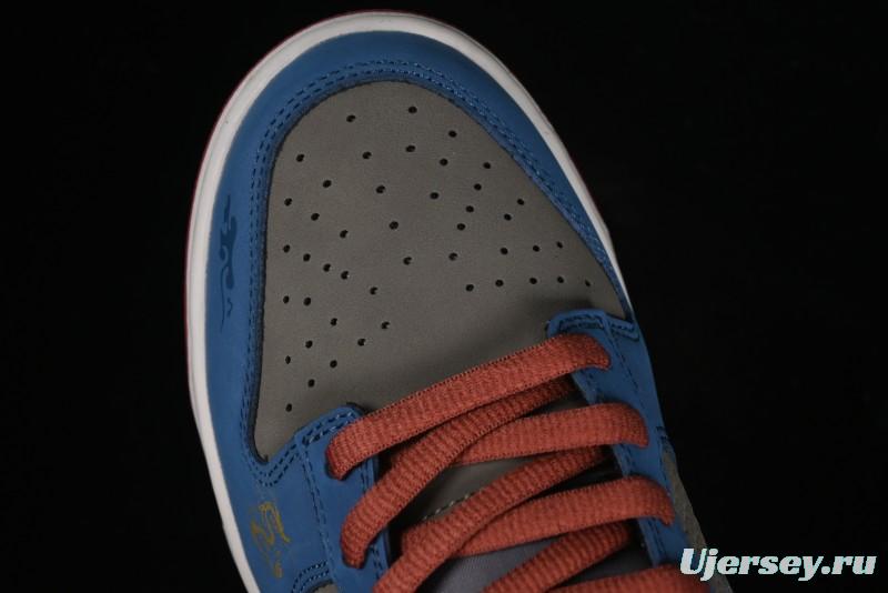 Nike Dunk Low Retro Deconstructed Casual Sneakers with Cloud and Dragon Patterns Inspired by Black Myth: Wukong Game - DV2433-109