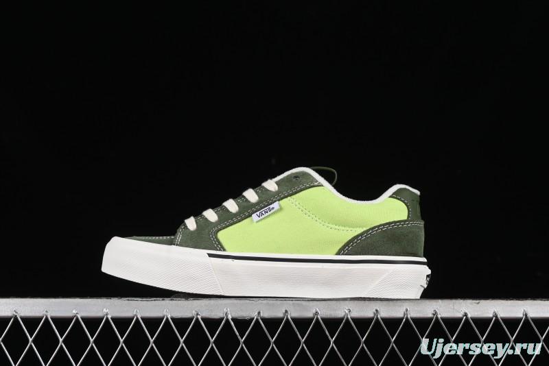Vans Chukka Push Low-Top Skate Shoes with Slip-Resistant Sole in Apple Green - VN0008ZE08P