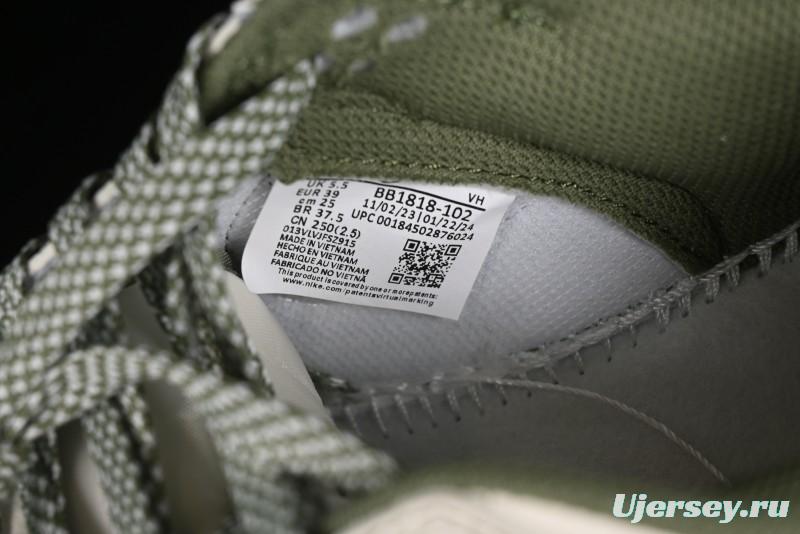 Nike SB Dunk Low Stussy Collaboration - Beige Green Anniversary High-End Custom Low-Top Casual Skate Shoes - BB1818-102