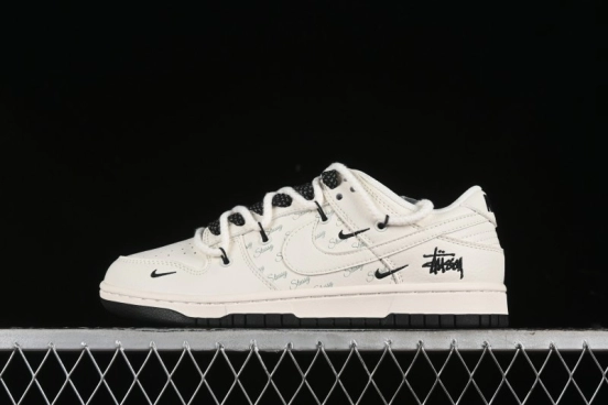 Nike SB Dunk Low Stussy Anniversary Custom Low-Top Casual Sneakers - SJ2068-276