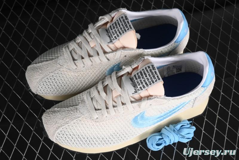 Nike Stussy Roshe Run LD-1000 Comfortable Versatile Non-Slip Durable Waffle Low-Top Casual Running Shoes - FQ5369-001